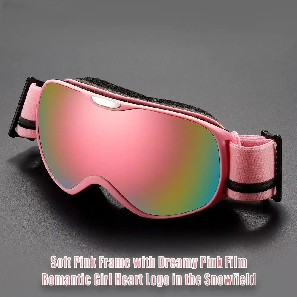 Kids Double-Layer Anti-Fog Ski Goggles | Winter Snow Eyewear Kids Ski Goggles PLUSH
