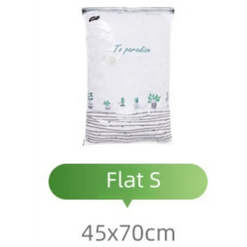 TAILI No-Pump Vacuum Storage Bags – Large Compression Bags Vacuum Storage Bags PLUSH flat Vacuum Bag S