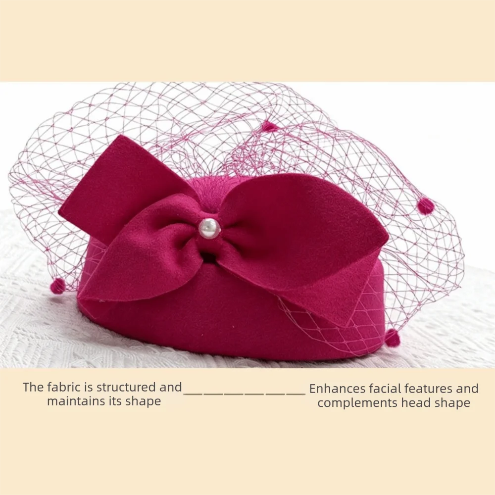 Women's Elegant Pearl Bow Fedora Top Hat | Party & Fashion Women's Fashion Hat PLUSH