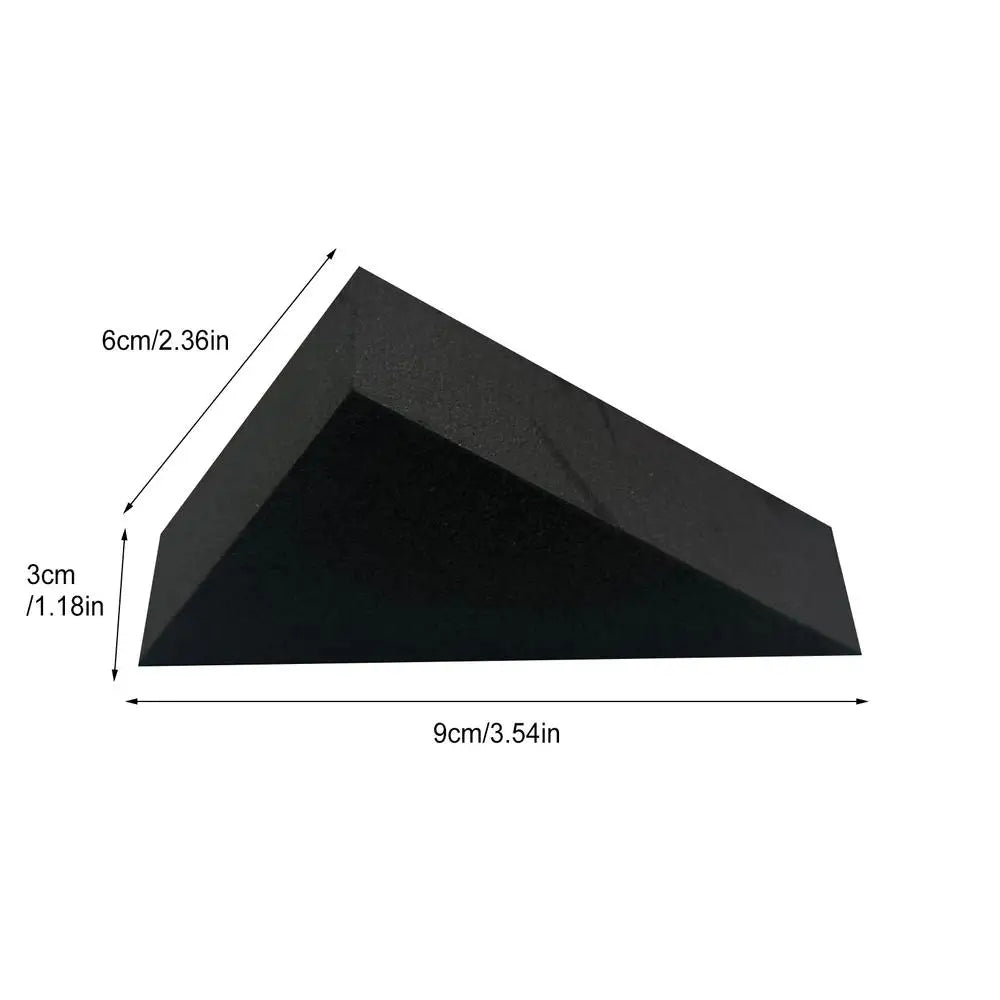 2-Pack EVA Squat Wedge Blocks – Yoga Slant Board & Stretch Squat Wedge Blocks PLUSH Black