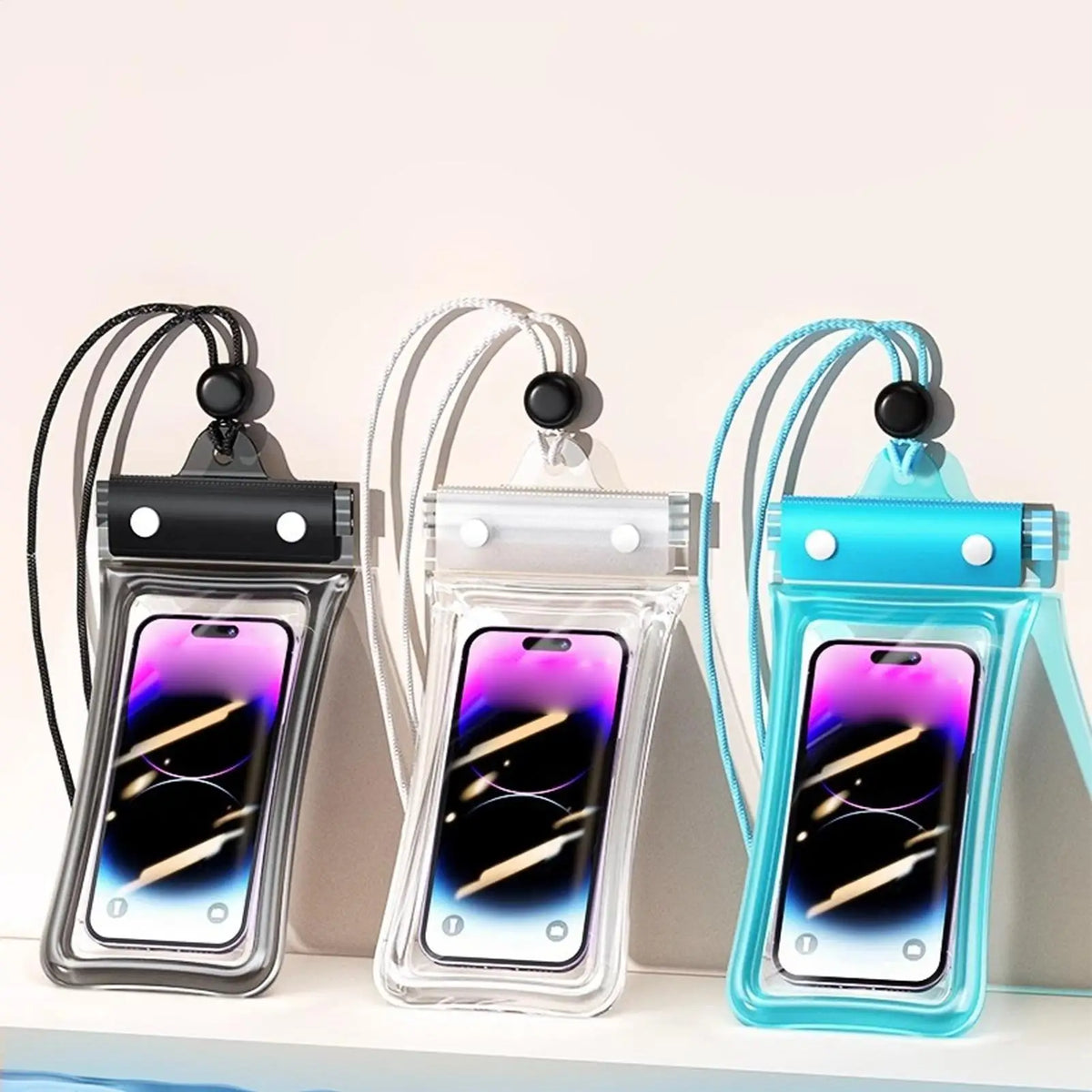 Waterproof Phone Dry Bag with Lanyard | Touch Screen Compatible Waterproof Phone Pouch PLUSH