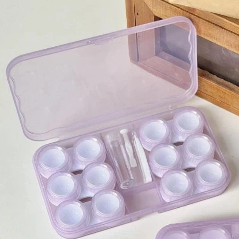 Butterfly Contact Lens Case with Mirror & Tweezers | Portable Contact Lens Case PLUSH style 16