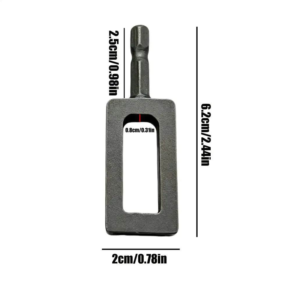 Hex Shank Wire Twister Drill Attachment – Carbon Steel Bit Drill Bit Accessory PLUSH 11 square screw