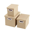 Dollhouse Mini Storage Boxes with Lids – Set of 3 | 1/6 Scale Dollhouse Accessories PLUSH A4
