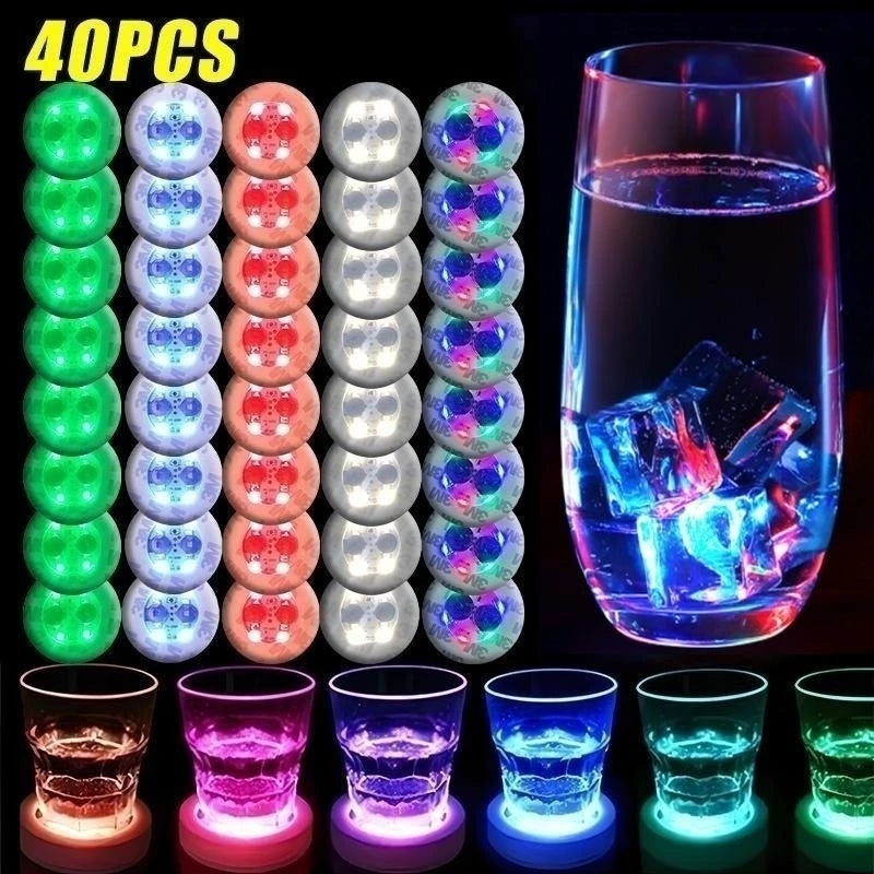 LED Luminous Bottle Coasters 6cm – Party Bar Wedding Decor LED Party Coaster PLUSH