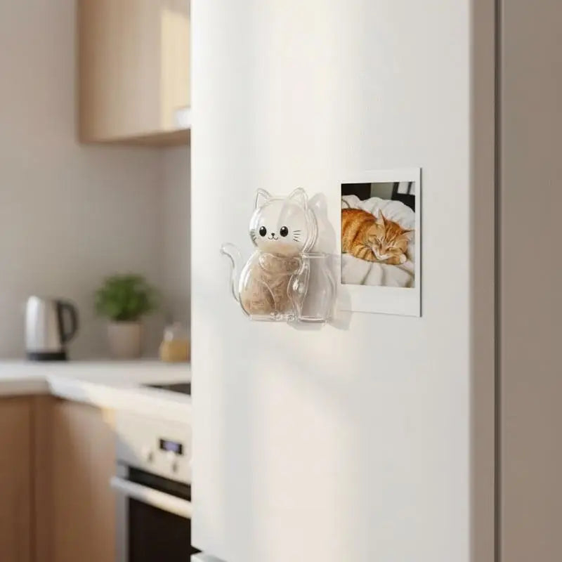 Cat-Shaped Pet Fur Keepsake Storage Capsule Set | Transparent Pet Keepsake Jar PLUSH