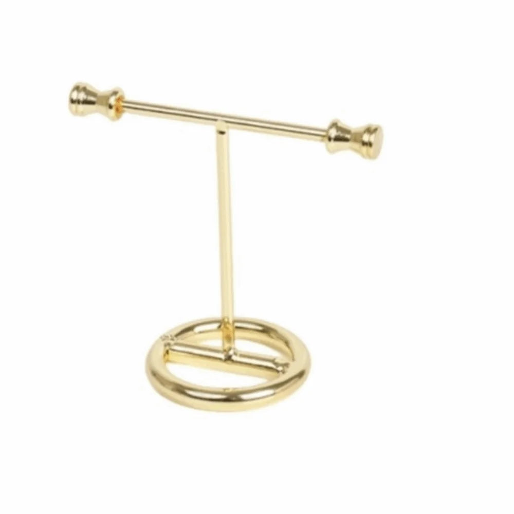 T-Shaped Metal Jewelry Display Stand – Earring & Necklace Rack Jewelry Display Stand PLUSH S-round