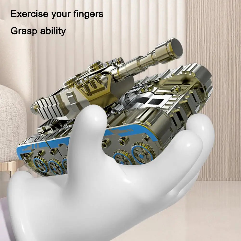 Fingertip Gyroscope Tank Deformation Robot Mini Spinning Toy Transforming Fidget Toy PLUSH