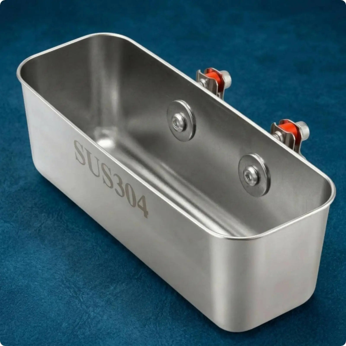 Rail Mounted Stainless Steel Fishing Box for Yacht Railing Rail Mount Fishing Box PLUSH