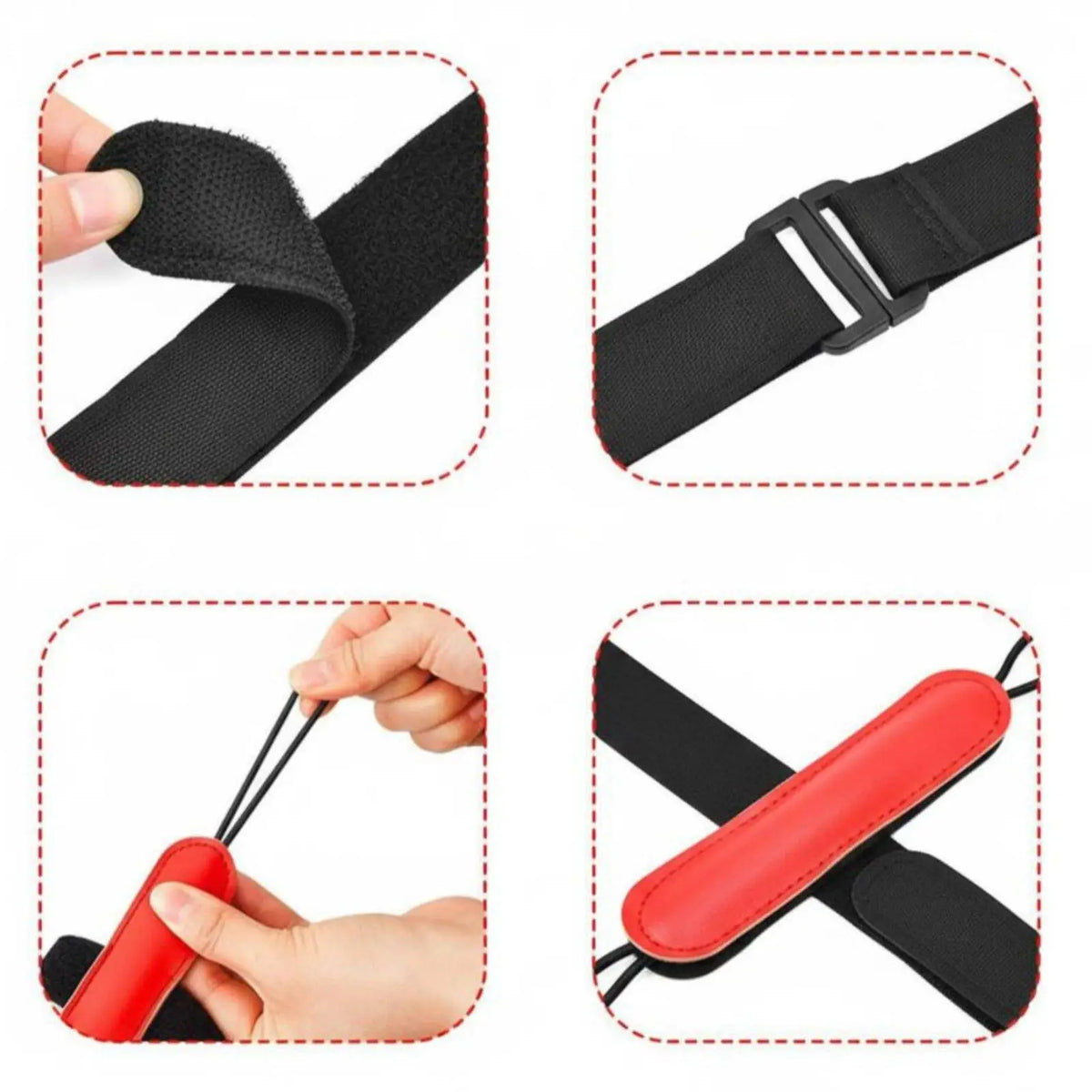 Golf Wrist Trainer – Leather Swing Hinge Corrector 2 Pack Golf Training Aid PLUSH