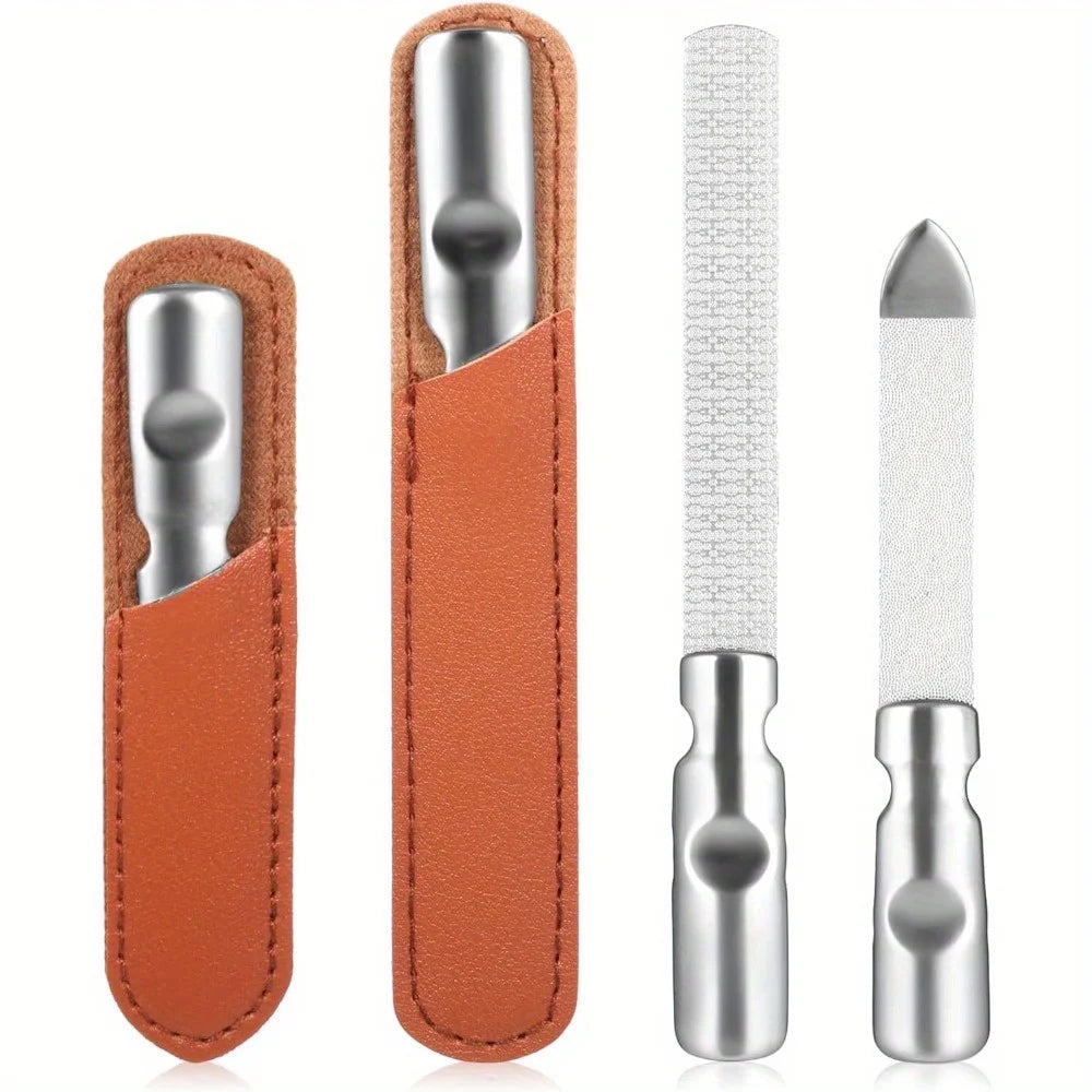 Ouriner Double-Sided Stainless Steel Nail File – Reusable Nail File PLUSH
