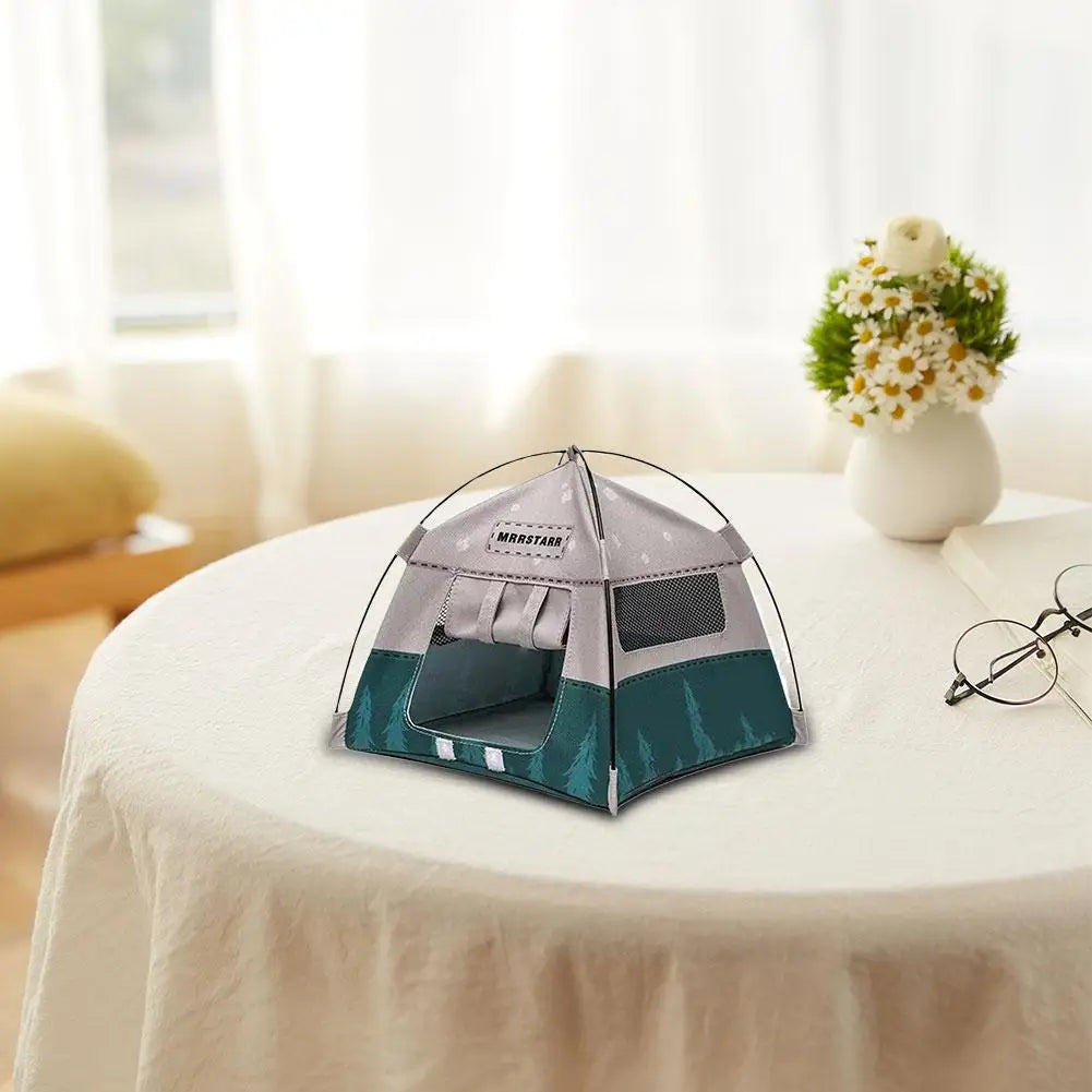 Miniature Camping Tent Model 18.5cm – Diorama & Photo Prop Miniature Scene Model PLUSH