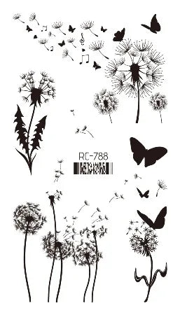 Pink Butterfly Temporary Tattoo Sticker – Waterproof Body Art