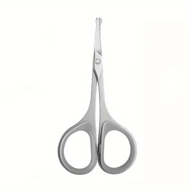 Stainless Steel Grooming Scissors – Eyebrow, Beard & Hair Grooming Scissors PLUSH Nose hair scissors