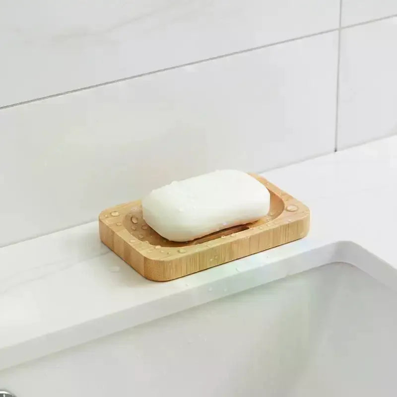 Self-Draining Bamboo Soap Box – Eco-Friendly Soap Dish Holder Bamboo Soap Dish PLUSH