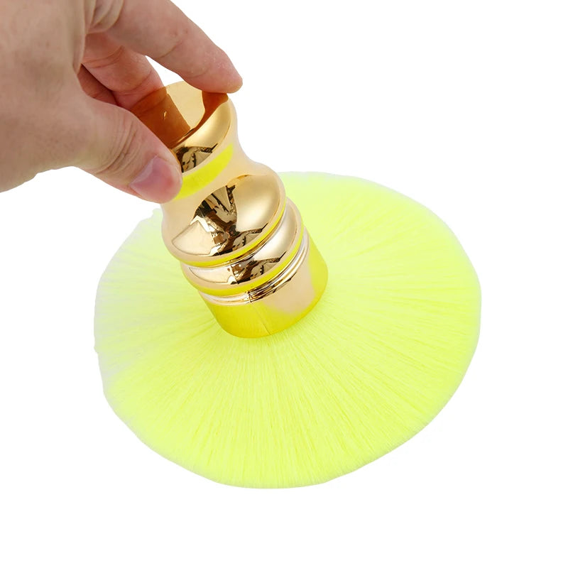 Gold Barber Neck Duster Brush – Soft Hair & Beard Cleaner Barber Neck Duster Brush PLUSH