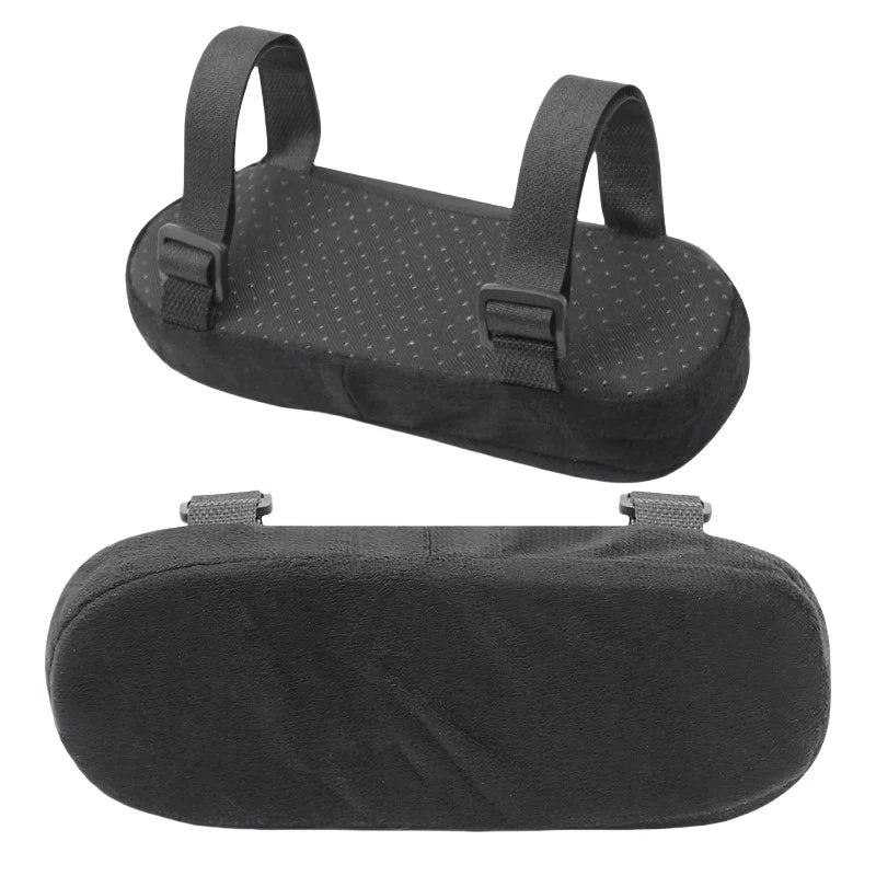 Memory Foam Chair Armrest Cushion Pad – Soft Elbow Support Chair Armrest Cushion PLUSH Black