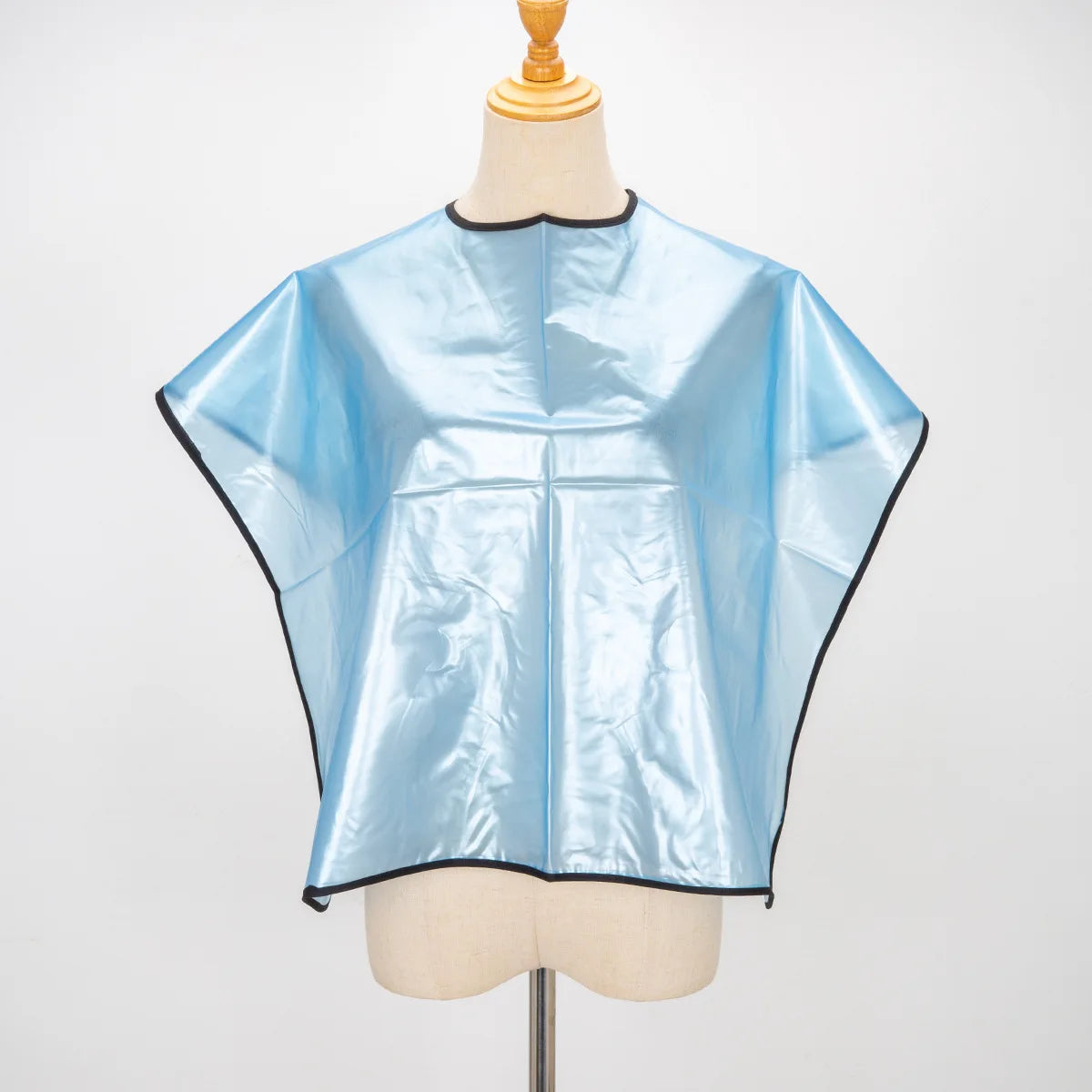 Waterproof Hair Dyeing Cape – Stain-Resistant Salon Styling Hair Salon Cape PLUSH W231-blue