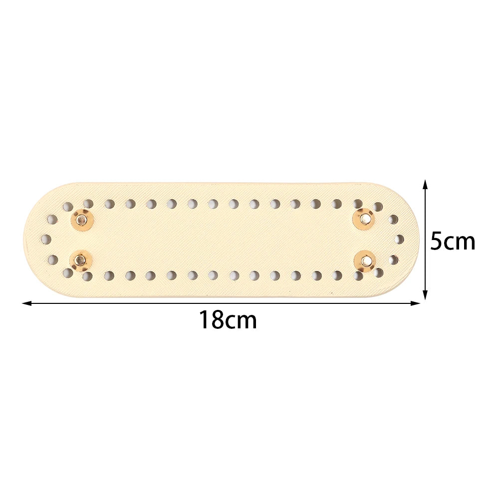 PU Leather Bag Base with Rivets – DIY Handbag Bottom Pad