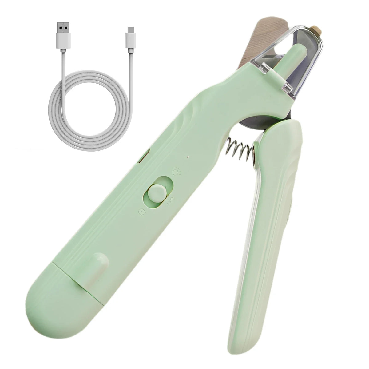 LED Pet Nail Clippers & Grinder for Dogs, Cats & Small Pets Pet Nail Clippers PLUSH Green