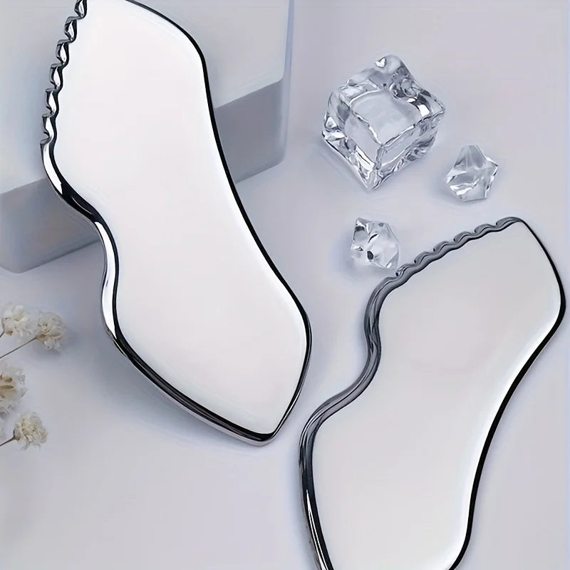 Stainless Steel Gua Sha Board – Facial & Body Massage Tool Gua Sha Massage Tool PLUSH