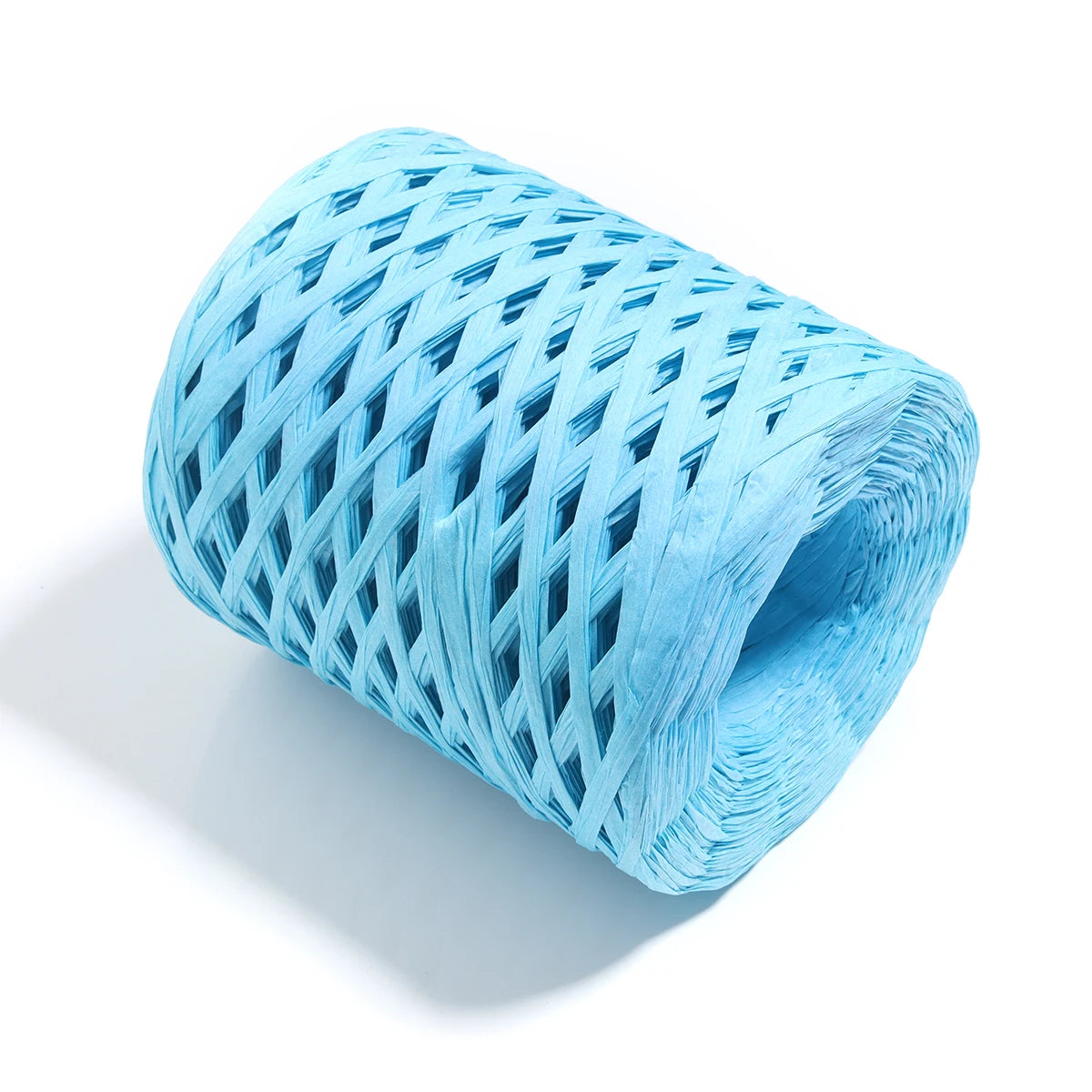 Colorful Raffia Paper Braided Cord 80-200m – DIY Craft Yarn Craft Braided Cord PLUSH sky blue x 200m 4mm