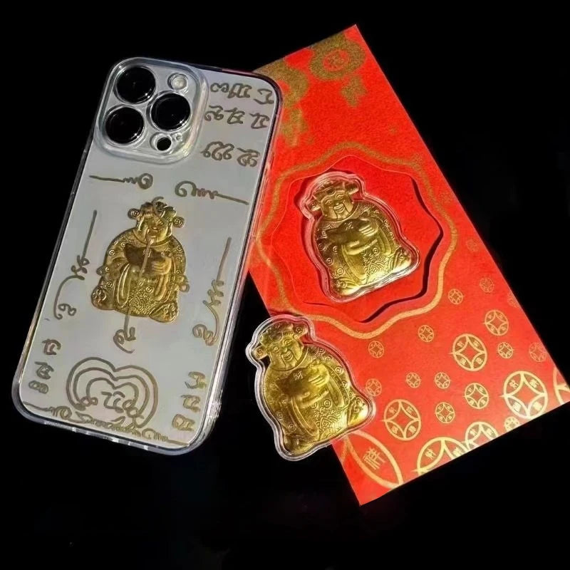 Gold Foil Red Envelope – God of Wealth Lucky New Year Gift Festive Red Envelope PLUSH
