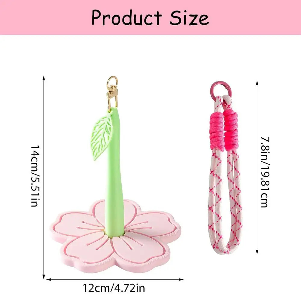 Portable Wrist Yarn Holder – Bamboo 3D Flower Organizer Yarn Holder PLUSH 1PC
