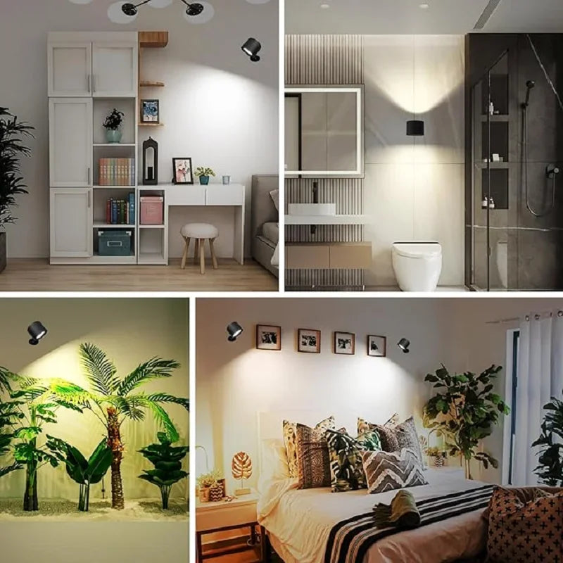 Cordless LED Wall Sconce – Rechargeable, Dimmable & Remote LED Wall Sconce PLUSH