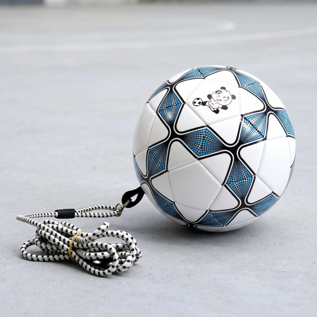 Rebound Soccer Ball with Elastic Cord – Size 4 Practice Trainer Soccer Training Trainer PLUSH