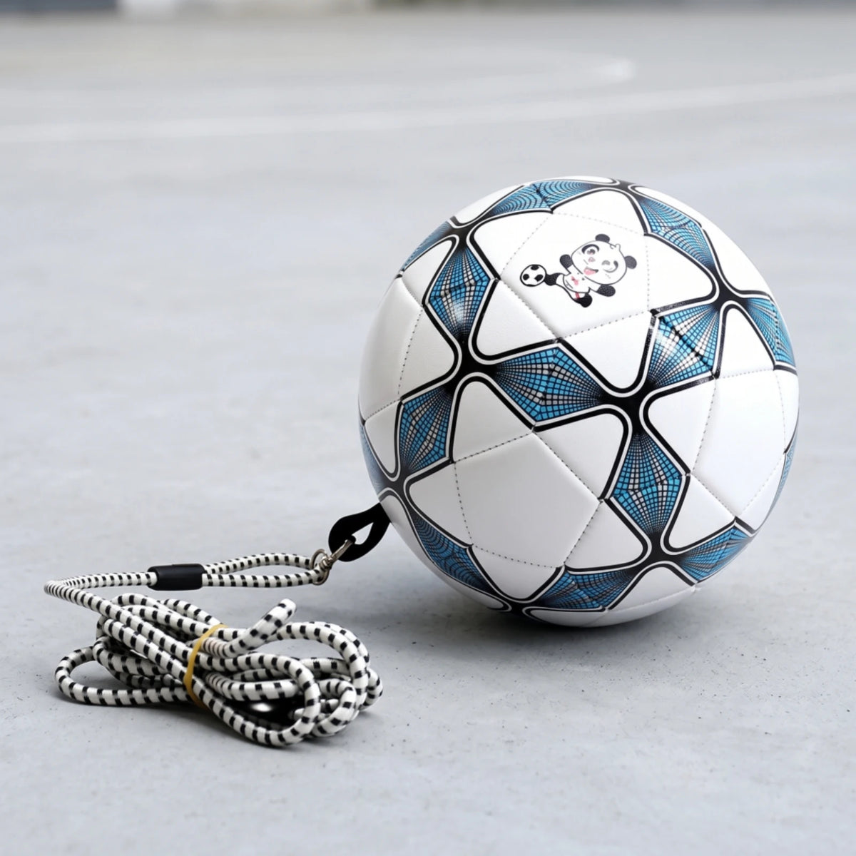 Rebound Soccer Ball with Elastic Cord – Size 4 Practice Trainer Soccer Training Aid PLUSH