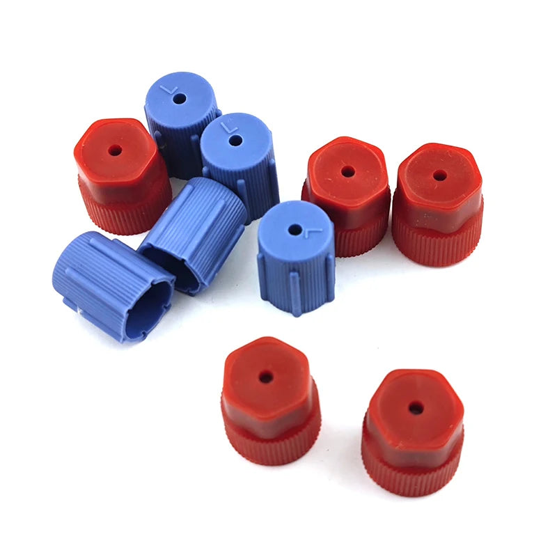 10Pcs Car AC Port Caps 13mm & 16mm High & Low Side Set AC Service Port Caps PLUSH