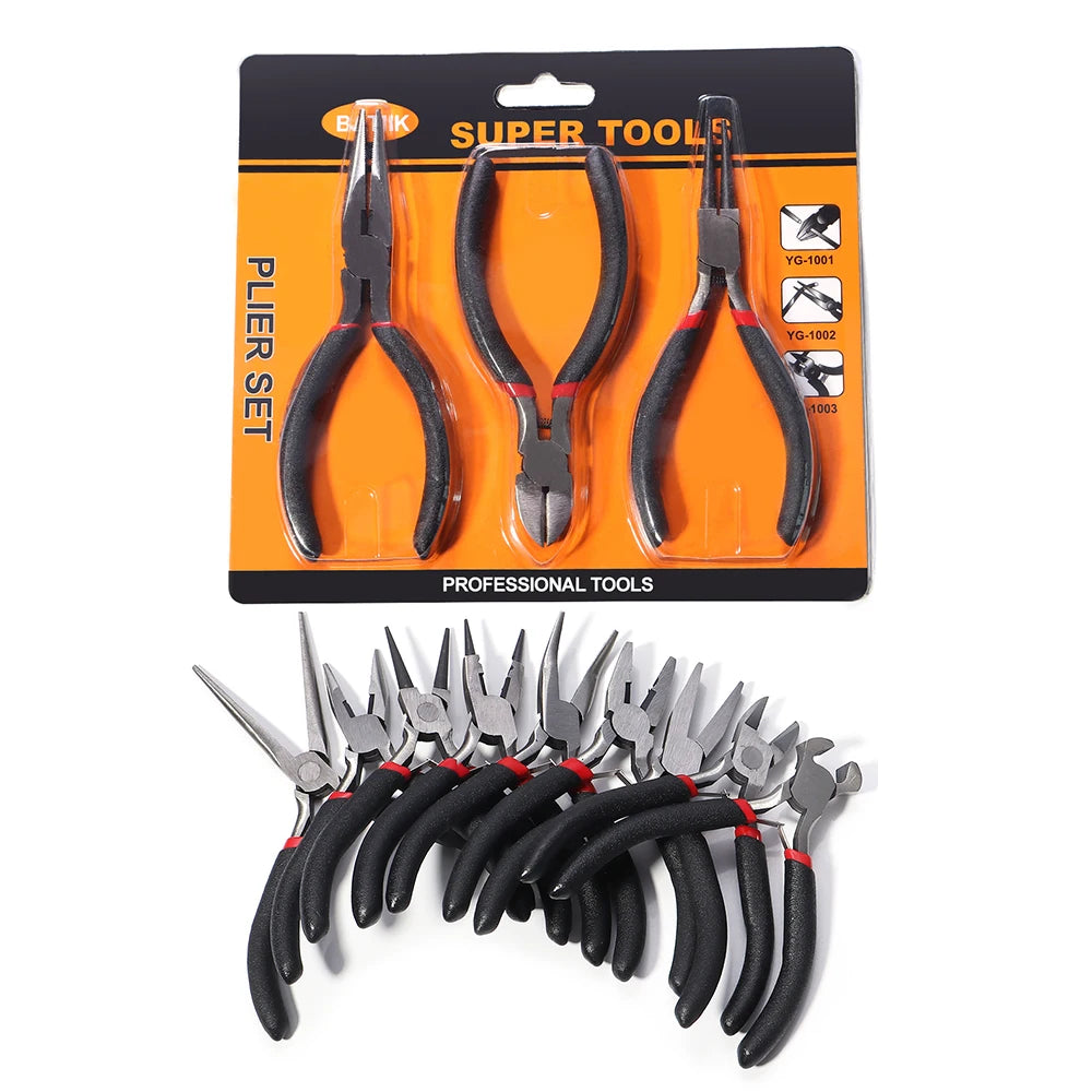 Jewelry Pliers Set – Round, Needle, Curved & Wire Cutters Jewelry Making Pliers PLUSH