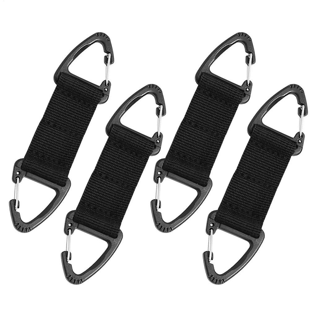 4-Pack Rotatable Carabiner Hook – Quick-Release Belt Clip Carabiner Clip PLUSH