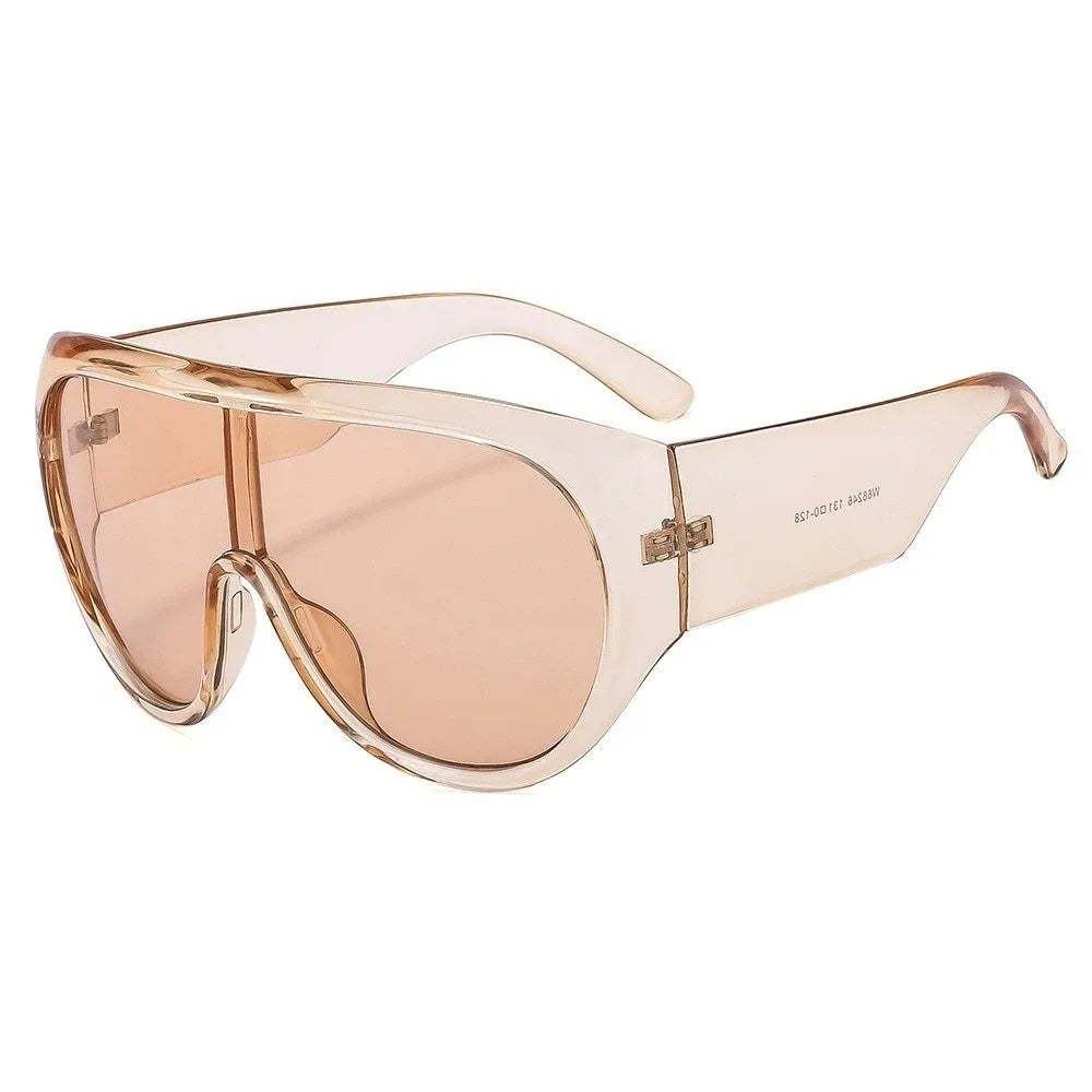 Oversized Square UV400 Sunglasses – Punk Vintage Style Women Oversized Sunglasses PLUSH Style E