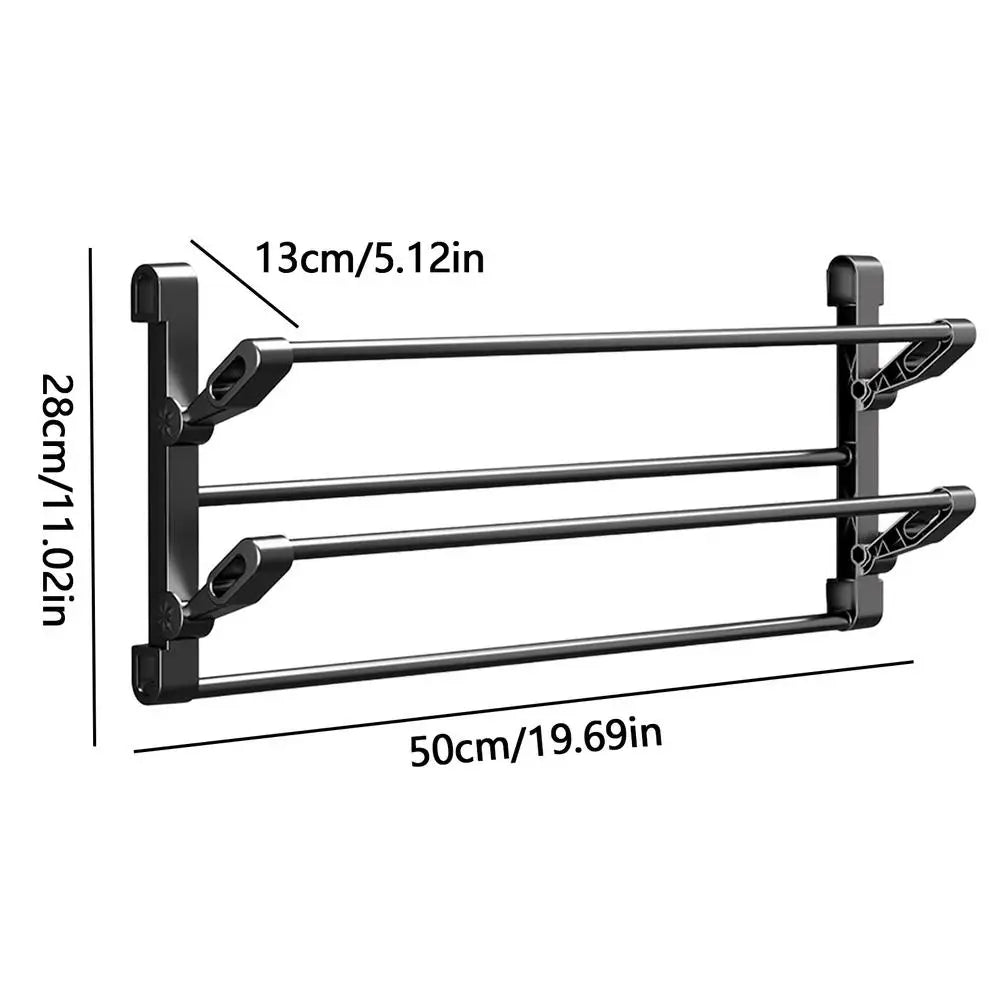 Wall Mounted Shoe Rack – No-Drill Slipper Holder & Shelf Wall Shoe Rack PLUSH 50cm