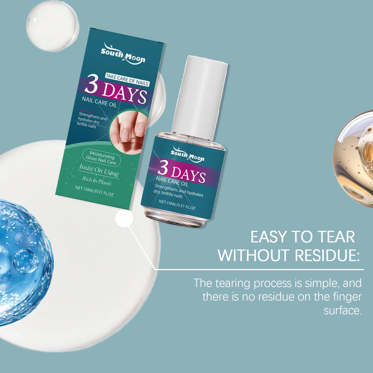 South Moon Plant-Based Nail Care Oil | Strengthener & Cuticle Oil Nail Care Oil PLUSH