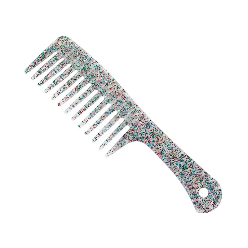 Jelly Sparkling Wide Tooth Comb – Curly & Wet Hair Styling Wide Tooth Comb PLUSH