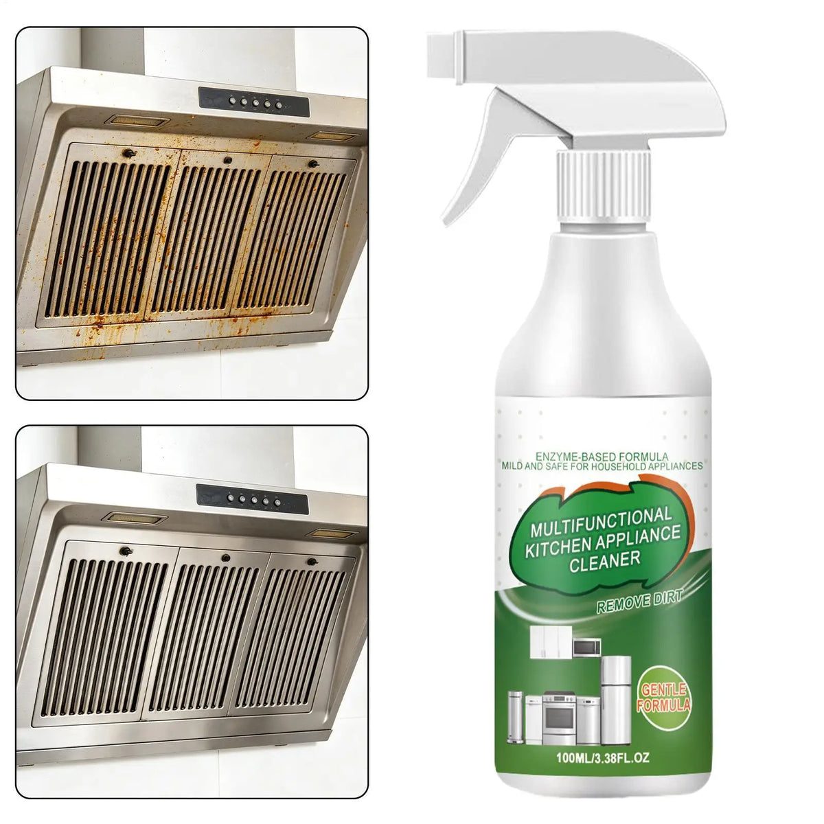 Kitchen Degreaser Spray 100ml – Grease & Grime Remover Kitchen Degreaser Spray PLUSH