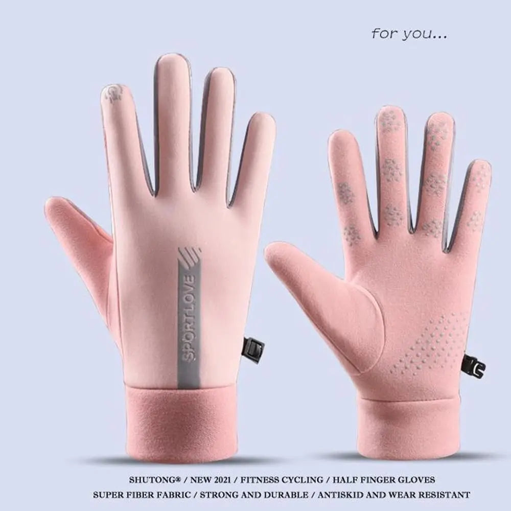 Waterproof Touchscreen Winter Gloves – Unisex Anti-Slip Winter Sports Gloves PLUSH