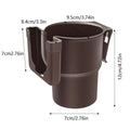 Car Vent Cup Holder & Bottle Organizer | Multifunctional Car Cup Holder PLUSH Brown