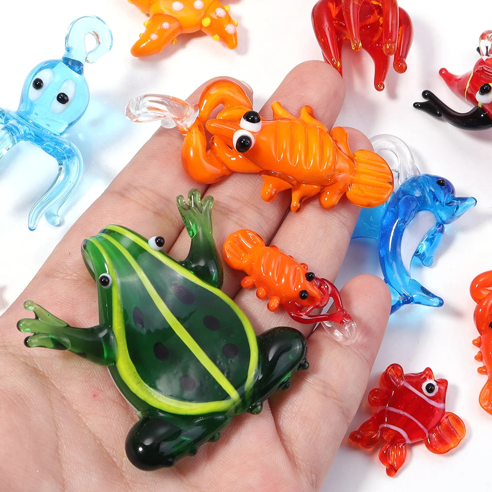 3D Ocean Animal Glass Pendant – DIY Bracelet & Keychain Charm Glass Charm Pendant PLUSH