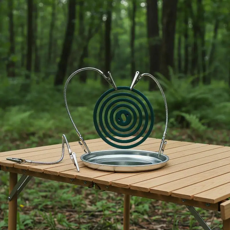 Metal Double-Headed Mosquito Coil Holder Stand | Home & Camping Mosquito Coil Stand PLUSH