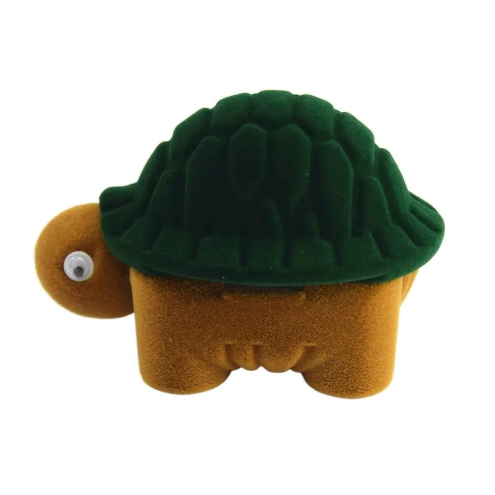 Velvet Jewelry Gift Box – Swan Turtle Mermaid Shapes Jewelry Gift Box PLUSH Turtle