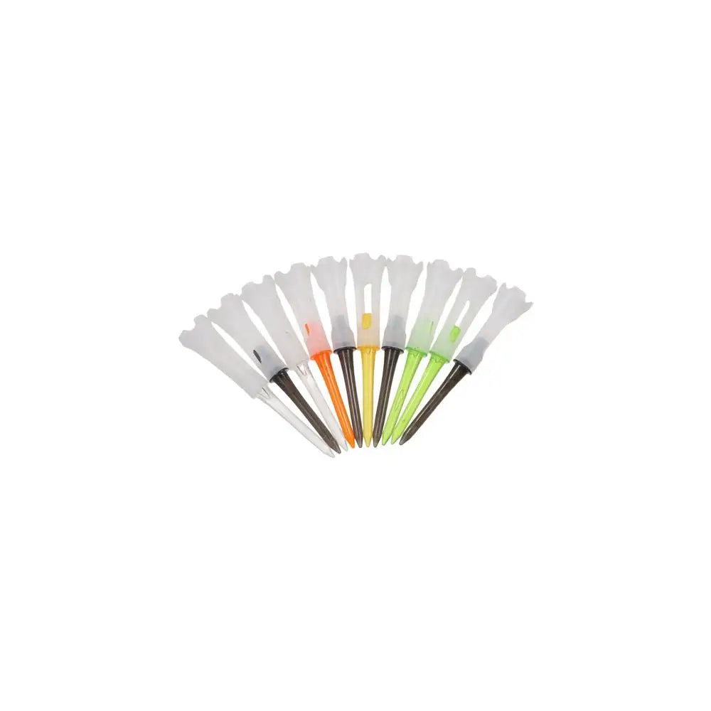 10pcs 83mm Rubber Cushion Golf Tees – Multicolor Plastic Set Golf Tees PLUSH