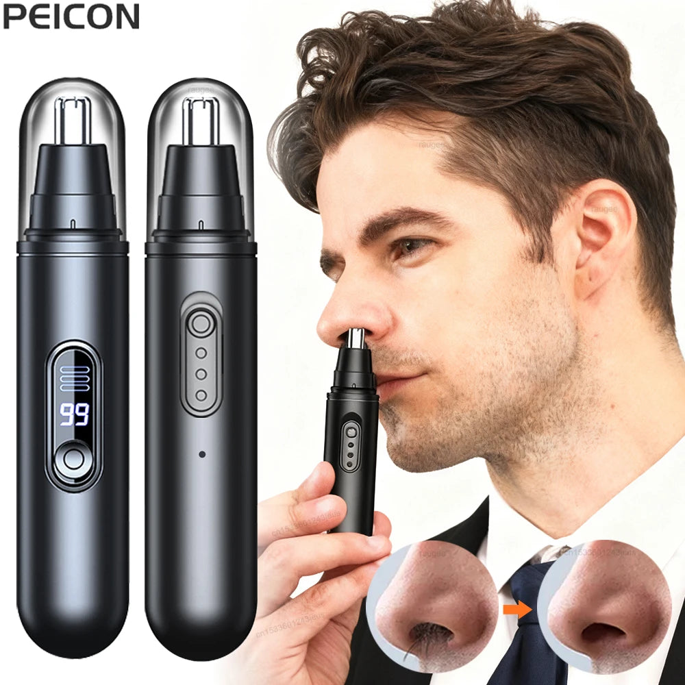 Raugee Electric Nose & Ear Hair Trimmer – Rechargeable Nose & Ear Trimmer PLUSH