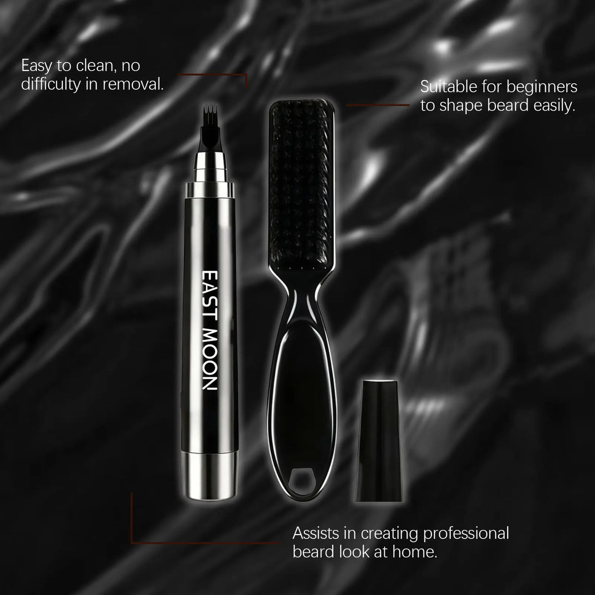 Waterproof Beard Filler Pencil Kit with Brush | Shape & Fill Beard Filler Pencil PLUSH