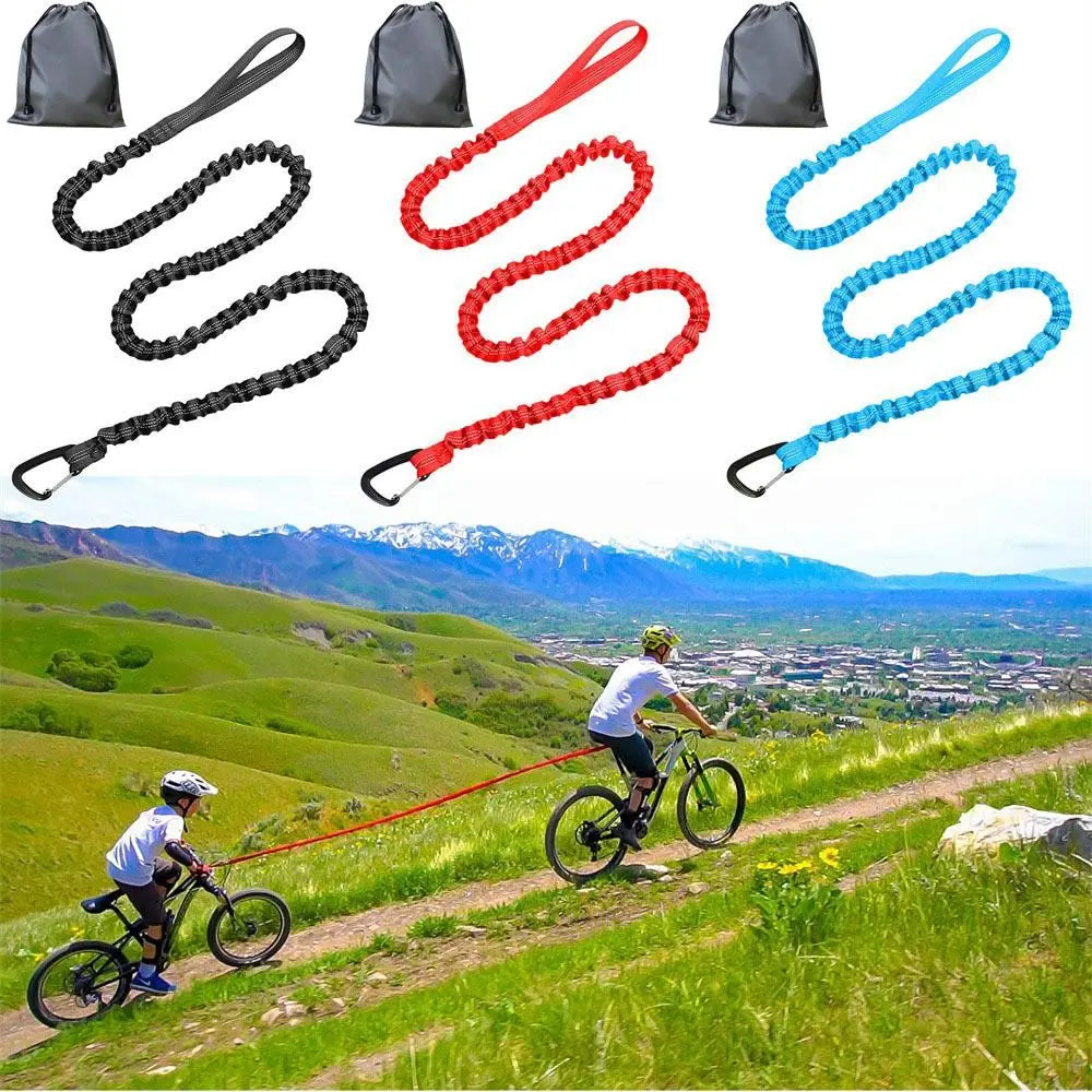 Elastic Bicycle Tow Rope with Hook – MTB & Ebike Traction Strap Bicycle Tow Rope PLUSH