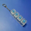 LED Keyboard Key Keychain – Pressable Button Desk Toy Novelty Keychain PLUSH A one size