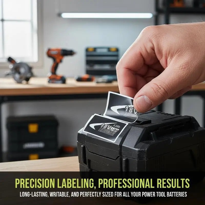 BL1830 18V Battery Replacement Label Sticker Set | 3Ah–6Ah Battery Label Sticker PLUSH